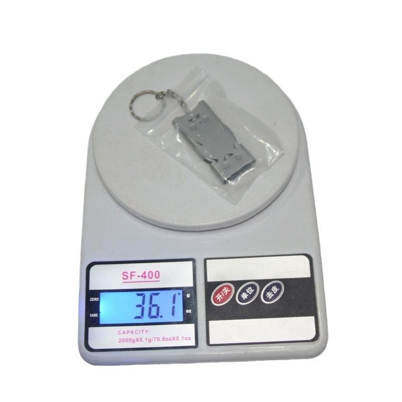 Fluier de antrenament din oțel inoxidabil, cu 3 găuri, design cu trei țevi, sunet înalt