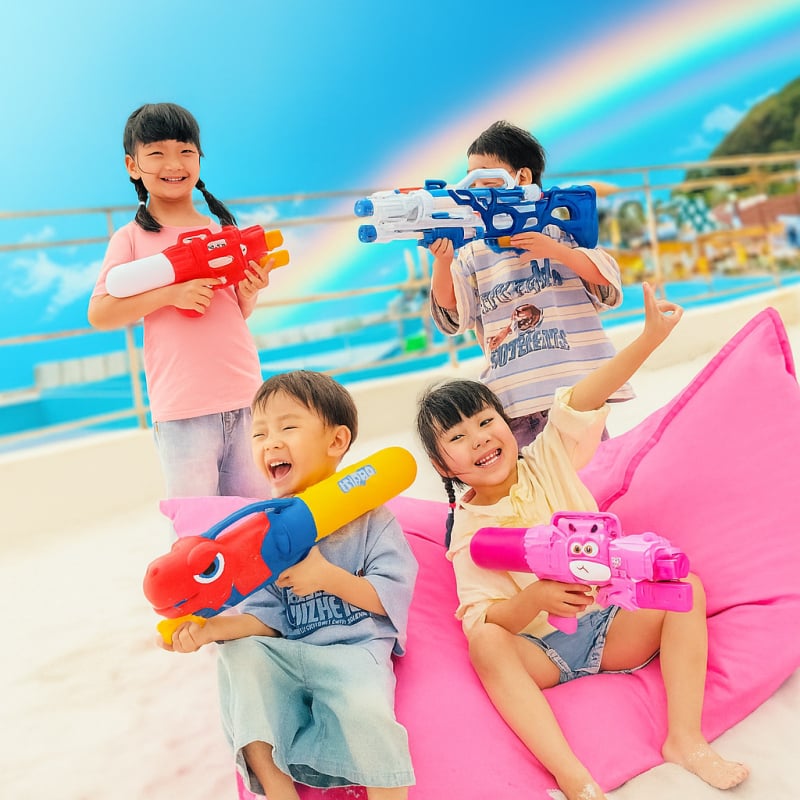 Dječji vodeni pištolj – dugački domet, visok tlak, plastični materijal, za uzrast 4–6 godina