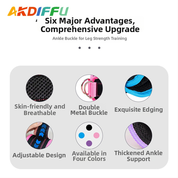 Глезен предпазител за тренировки с каишка и еластично въже, гума, универсален, за йога, марка Aikedifei