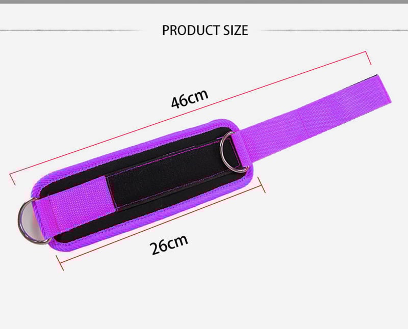 Глезен предпазител за тренировки с каишка и еластично въже, гума, универсален, за йога, марка Aikedifei