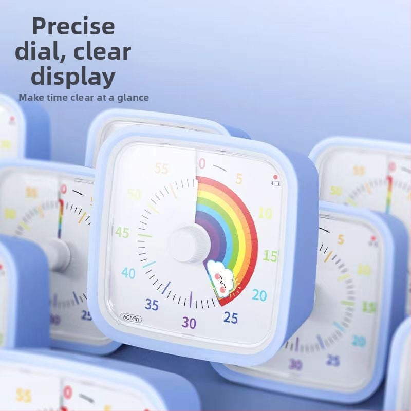Χρονόμετρο κουζίνας με προστασία από πτώσεις, αθόρυβη λειτουργία και οπτική LCD οθόνη — χρονόμετρο για μαθητές, για οικιακή εργασία, με μπαταρία, κίνηση quartz