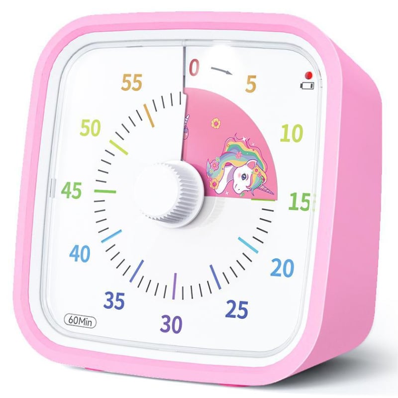 Χρονόμετρο κουζίνας με προστασία από πτώσεις, αθόρυβη λειτουργία και οπτική LCD οθόνη — χρονόμετρο για μαθητές, για οικιακή εργασία, με μπαταρία, κίνηση quartz