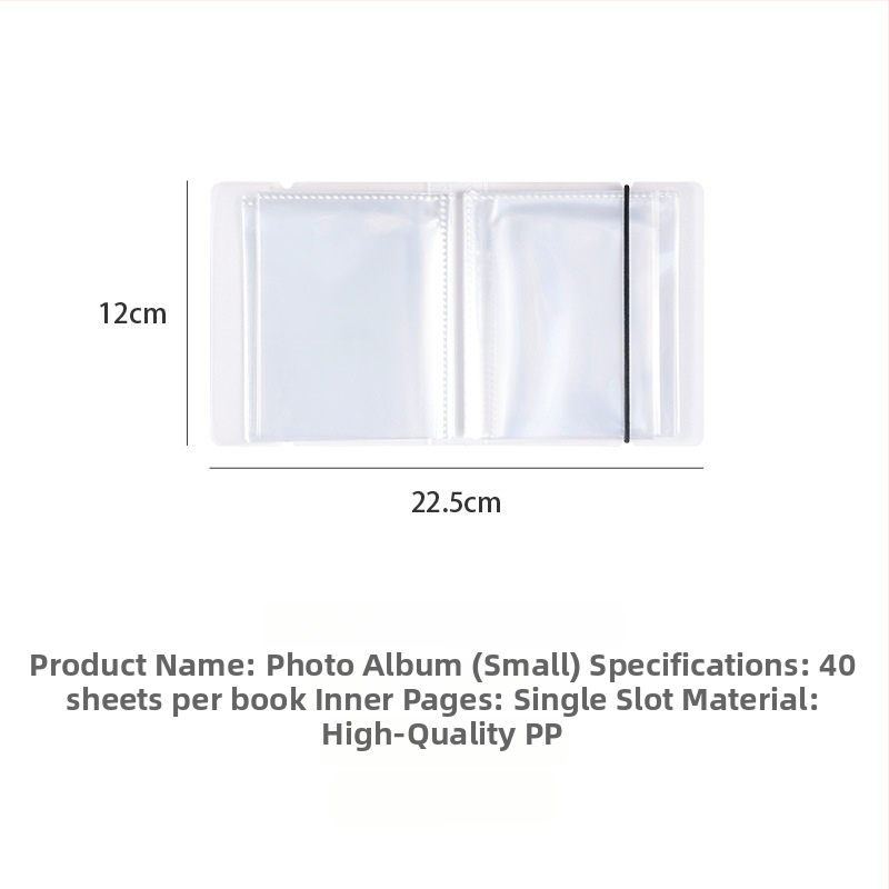 Interleaf fotoalbum na fotografie a pohľadnice, PP obal, 40 strán, viazanie iného typu, tlačené logo, prispôsobenie