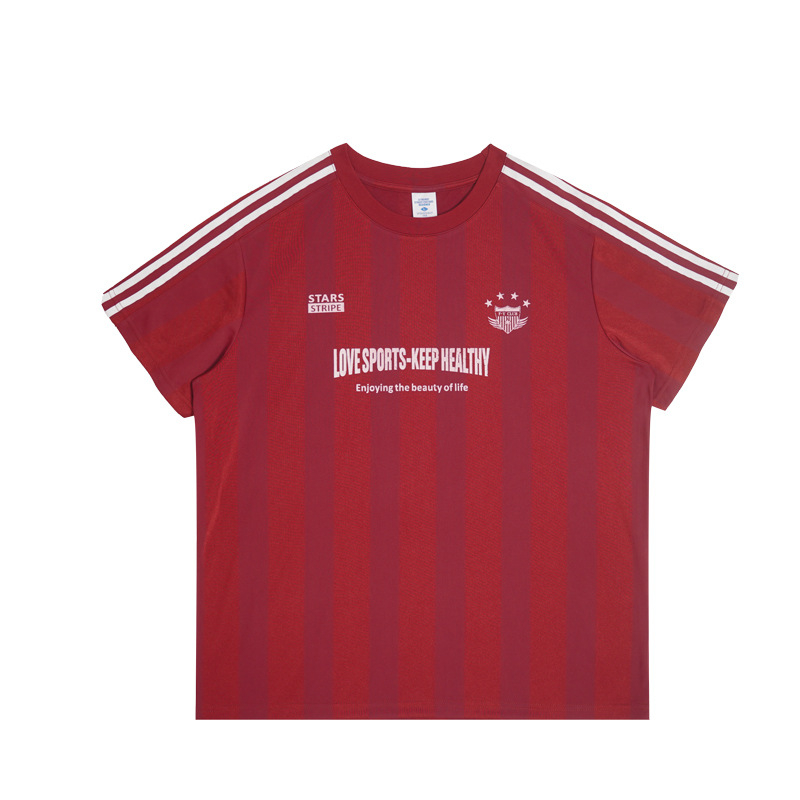 RFSD Muška pamučna kratka majica, slobodan kroj, okrugli ovratnik, sportski otisak