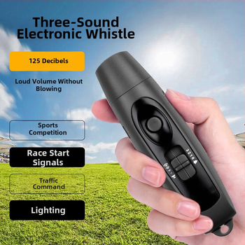 Elektronická píšťalka s USB nabíjaním a svetlom, vysoká hlasitosť pre vonkajší tréning domácich zvierat, ABS telo