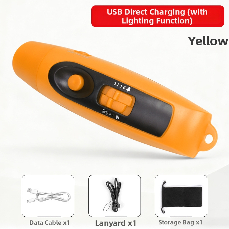 Elektronická píšťalka s USB nabíjaním a svetlom, vysoká hlasitosť pre vonkajší tréning domácich zvierat, ABS telo