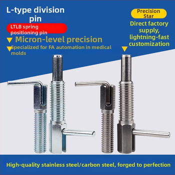 L-σχήματος knob plunger indexing pin, πρότυπο LBLT/LBLTS, γυαλισμένη επιφάνεια, Precision aiming