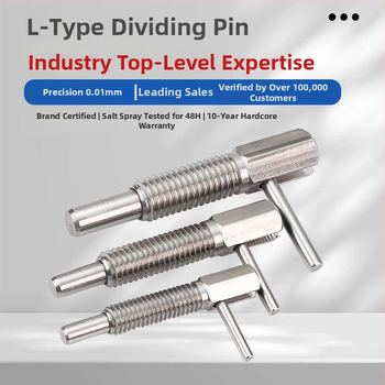 L-σχήματος knob plunger indexing pin, πρότυπο LBLT/LBLTS, γυαλισμένη επιφάνεια, Precision aiming