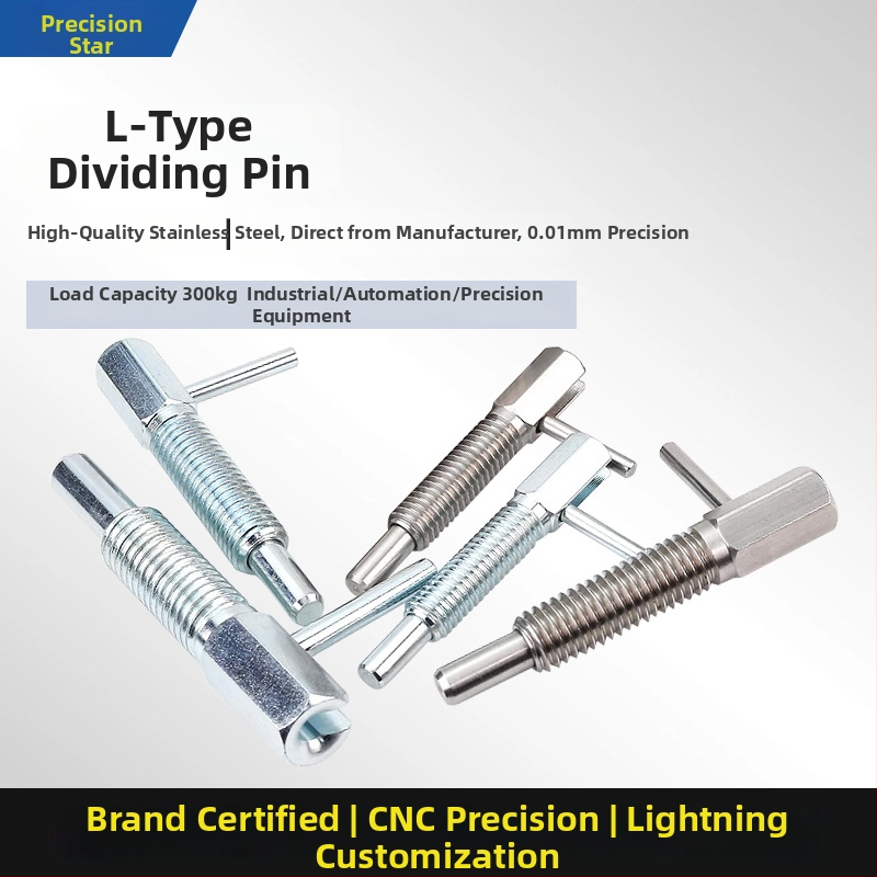 L-σχήματος knob plunger indexing pin, πρότυπο LBLT/LBLTS, γυαλισμένη επιφάνεια, Precision aiming
