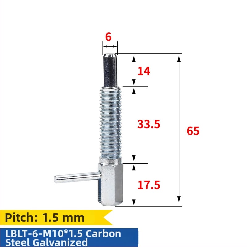 L-σχήματος knob plunger indexing pin, πρότυπο LBLT/LBLTS, γυαλισμένη επιφάνεια, Precision aiming