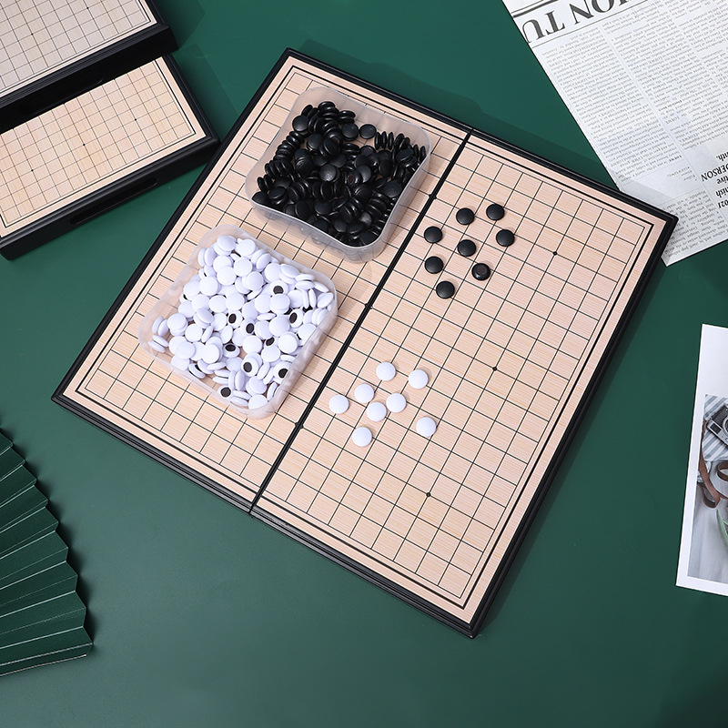 Magnetska Go i Gomoku sklopiva prijenosna ploča – edukativna igra za obitelj