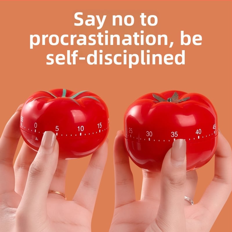 Χρονόμετρο σε σχήμα ντομάτας – στρογγυνό ρολόι με αριθμητική οθόνη, μοντέρνο μινιμαλιστικό στυλ, κουζίνας χρονόμετρο