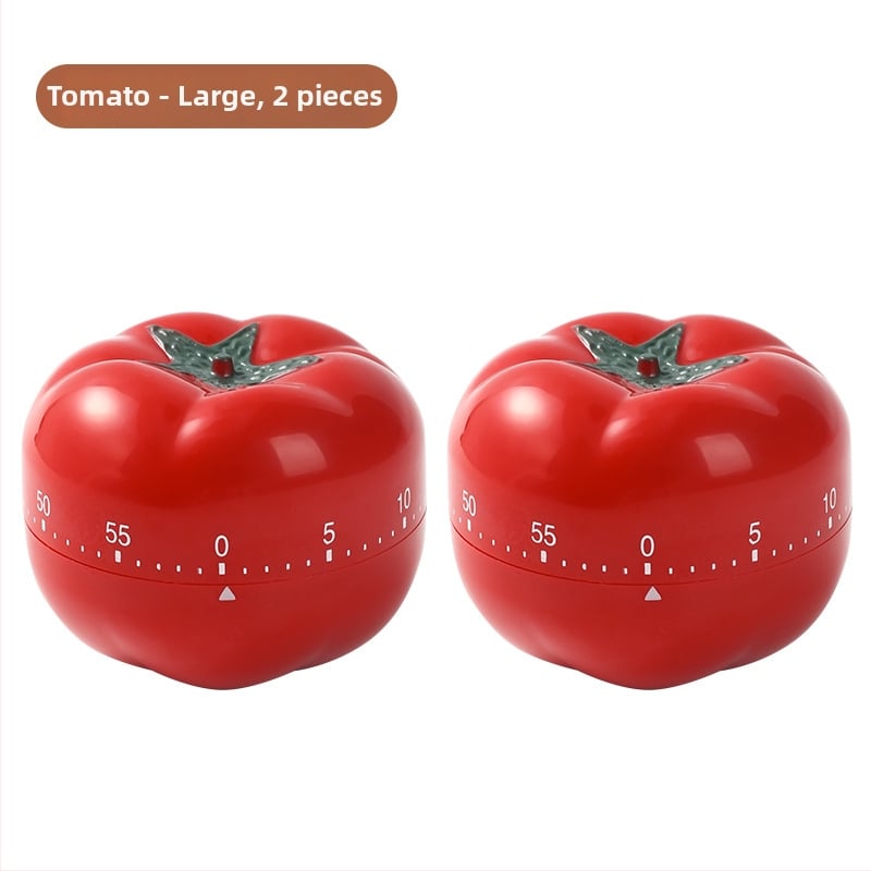 Χρονόμετρο σε σχήμα ντομάτας – στρογγυνό ρολόι με αριθμητική οθόνη, μοντέρνο μινιμαλιστικό στυλ, κουζίνας χρονόμετρο