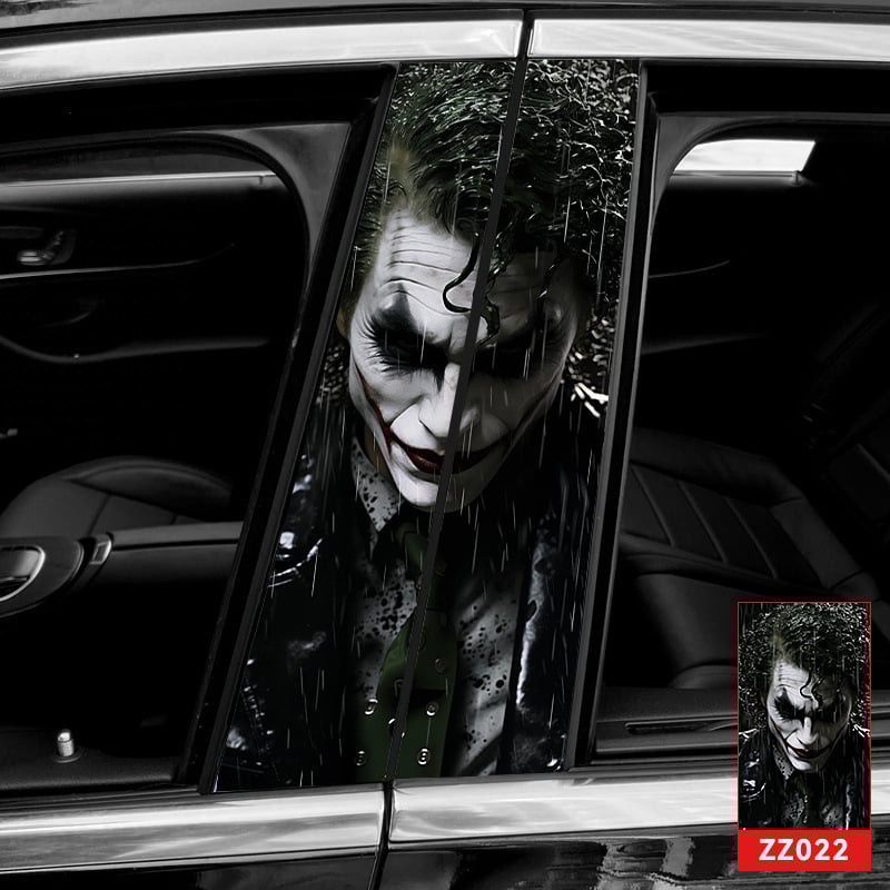 Autocolant pentru stâlpul B al mașinii, design cartoon, adeziv, personalizabil