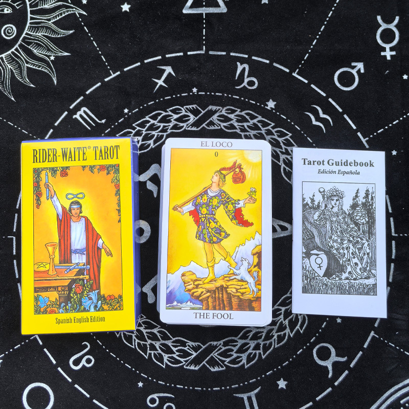 Tarot karte – španjolsko izdanje, karte za društvenu igru, papir, kutija, uzrast 15–60 godina