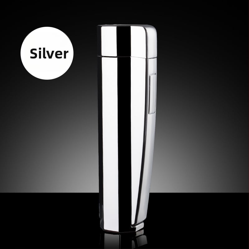 Zapaljka s izravnim paljenjem i otporna na vjetar sigurnosnim ventilem, na butan, graviranje po želji i logo, moderni minimalistički dizajn