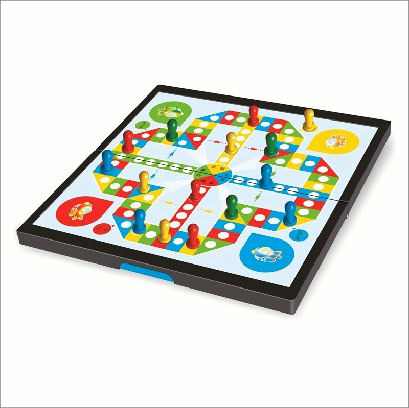 Magnetski putni set društvenih igara: Gomoku, Go, Flying Chess i Animal Chess – sklopivi edukativni set za djecu