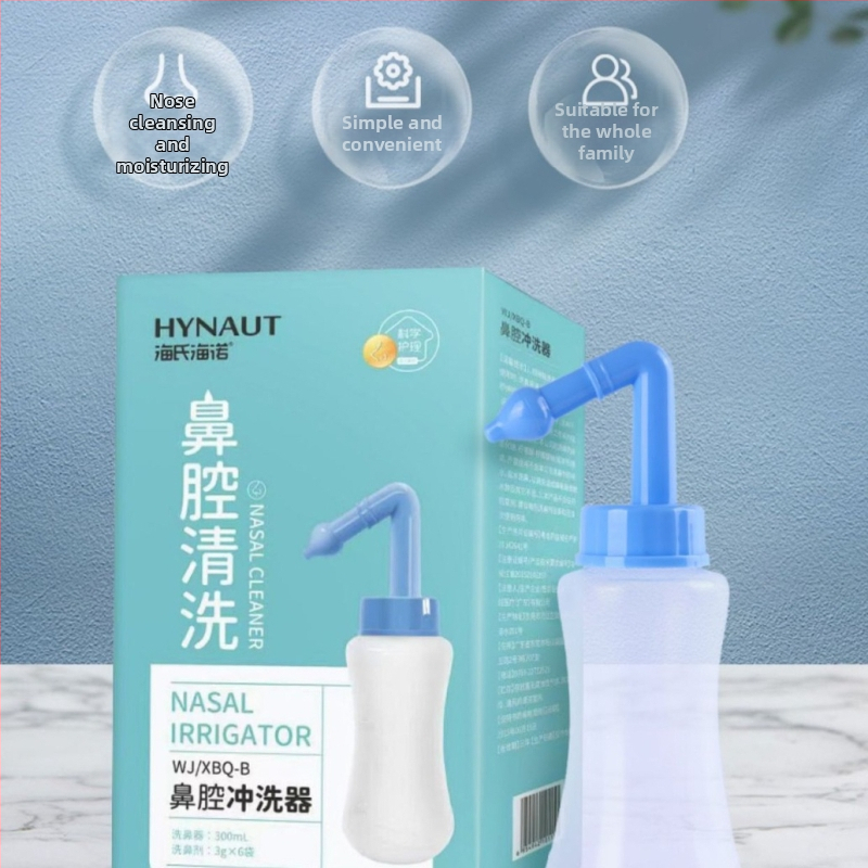 Zariadenie na nosovú výplach Hai shi hai nuo, určené na lekárske použitie; kompatibilné so soľným roztokom; opakovane použiteľné; sterilizačná metóda: nosová výplach; platnosť 3 roky.