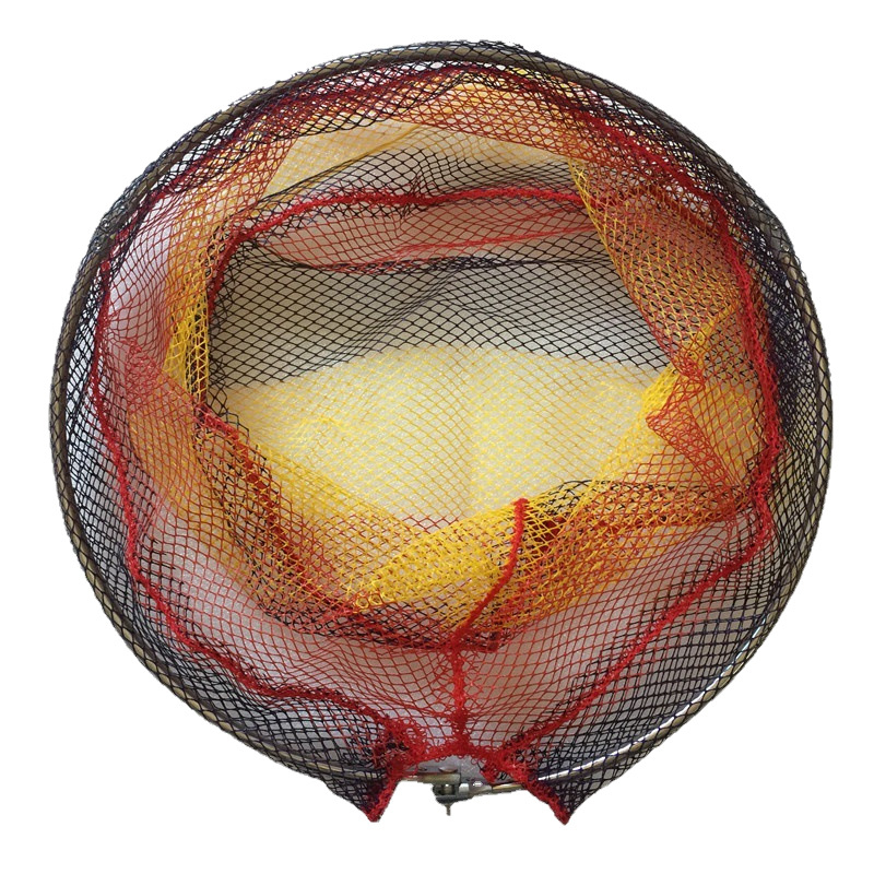 Sklopiva glava ribarske mreže s gumom, promjera 35–50 cm.