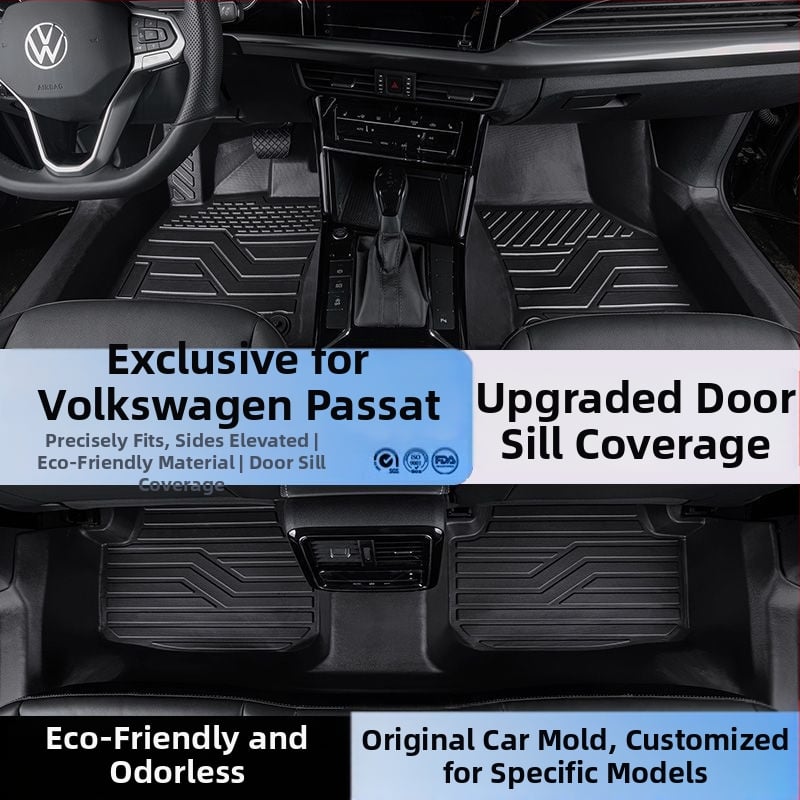 Passat 2025 σετ πατωμάτων με προφύλαξη ορίου, ειδικά για πενταθέσιο εσωτερικό, με εκτύπωση λογότυπου, κωδικός 6823H886815Z14