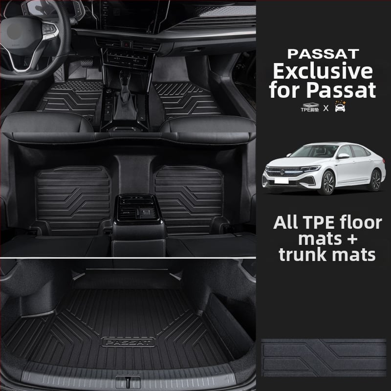 Passat 2025 σετ πατωμάτων με προφύλαξη ορίου, ειδικά για πενταθέσιο εσωτερικό, με εκτύπωση λογότυπου, κωδικός 6823H886815Z14