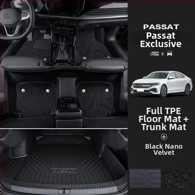 Passat 2025 σετ πατωμάτων με προφύλαξη ορίου, ειδικά για πενταθέσιο εσωτερικό, με εκτύπωση λογότυπου, κωδικός 6823H886815Z14