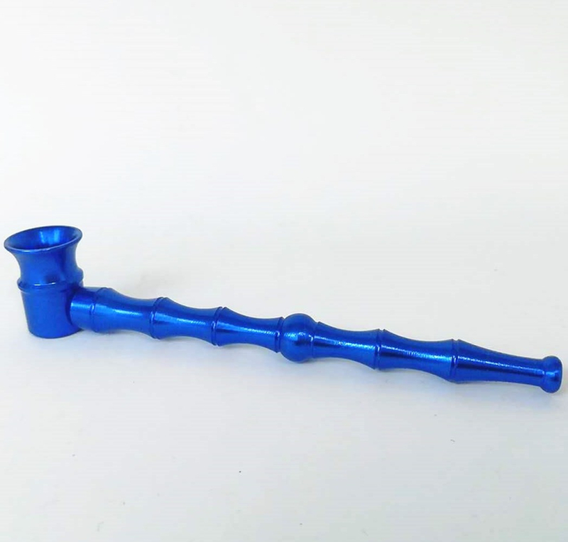 Metalna lula za pušenje od aluminija – prijenosni dizajn s bambus spojem, Curiosity hardware marka, porijeklo: Wenzhou, Zhejiang