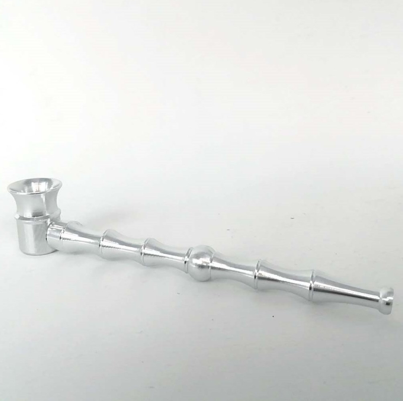 Metalna lula za pušenje od aluminija – prijenosni dizajn s bambus spojem, Curiosity hardware marka, porijeklo: Wenzhou, Zhejiang