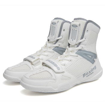 Pantofi de antrenament pentru arte marțiale, interior, cu talpă din cauciuc natural, înălți, din plasă respirabilă, BETOOSEN