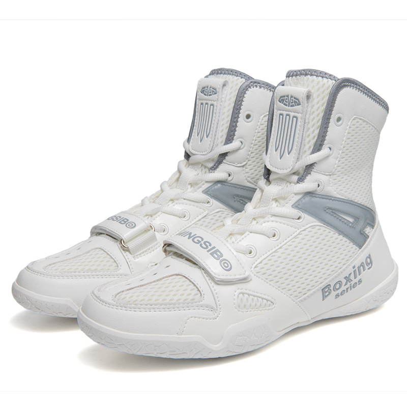 Pantofi de antrenament pentru arte marțiale, interior, cu talpă din cauciuc natural, înălți, din plasă respirabilă, BETOOSEN