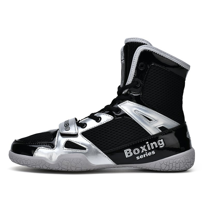 Pantofi de antrenament pentru arte marțiale, interior, cu talpă din cauciuc natural, înălți, din plasă respirabilă, BETOOSEN