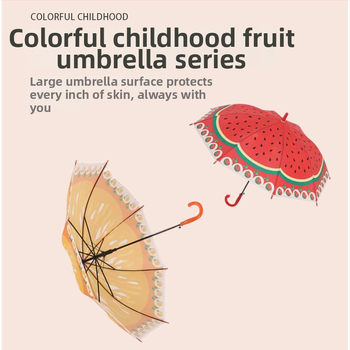 Παιδική Ομπρέλα Κινούμένων Σχεδίων — Αυτόματο Άνοιγμα, 6 Μεταλλικές Ακτίνες, Πολυεστερικό 170T, Λαβή EVA, Ευθύς Στύλος, Διπλής Χρήσης για Ήλιο και Βροχή