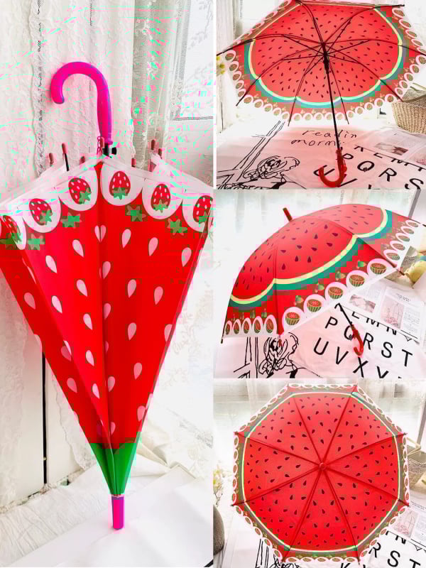 Παιδική Ομπρέλα Κινούμένων Σχεδίων — Αυτόματο Άνοιγμα, 6 Μεταλλικές Ακτίνες, Πολυεστερικό 170T, Λαβή EVA, Ευθύς Στύλος, Διπλής Χρήσης για Ήλιο και Βροχή