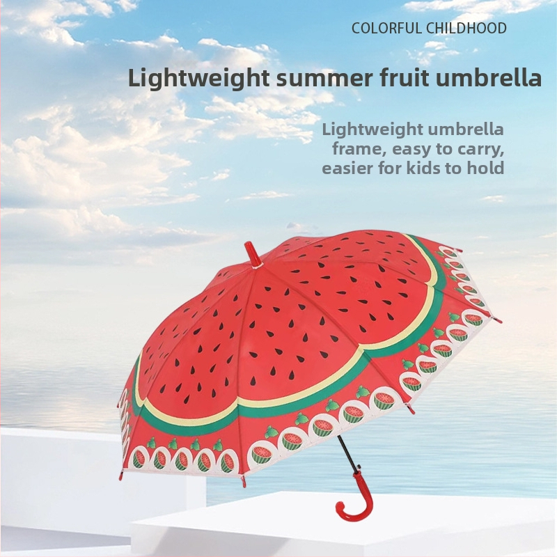 Παιδική Ομπρέλα Κινούμένων Σχεδίων — Αυτόματο Άνοιγμα, 6 Μεταλλικές Ακτίνες, Πολυεστερικό 170T, Λαβή EVA, Ευθύς Στύλος, Διπλής Χρήσης για Ήλιο και Βροχή