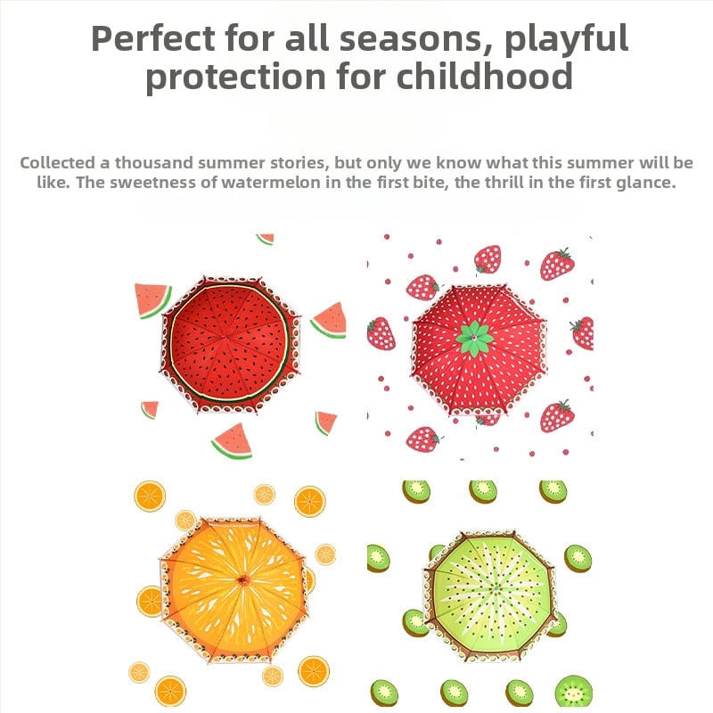 Παιδική Ομπρέλα Κινούμένων Σχεδίων — Αυτόματο Άνοιγμα, 6 Μεταλλικές Ακτίνες, Πολυεστερικό 170T, Λαβή EVA, Ευθύς Στύλος, Διπλής Χρήσης για Ήλιο και Βροχή