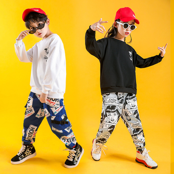 Dječji plesni kostim, unisex, koreanskog stila, 90% pamuka, pogodan za proljeće i jesen (unisex; koreanski stil; 90% pamuk; vježbanje plesa)