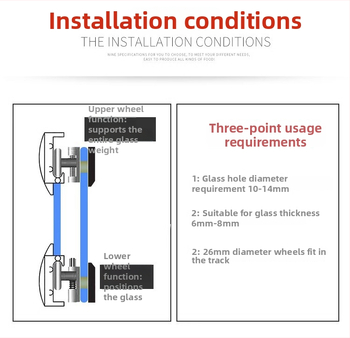 Sada hardvéru pre posuvné dvere do sprchy — oblúková trať, 304 nerezová oceľ, presné liatie, moderný štýl