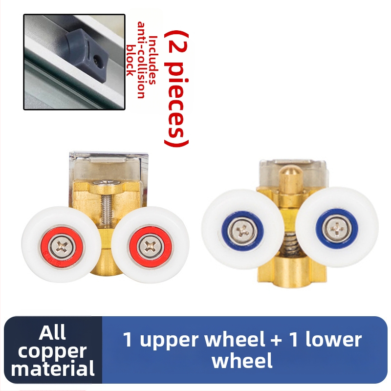 Sada hardvéru pre posuvné dvere do sprchy — oblúková trať, 304 nerezová oceľ, presné liatie, moderný štýl