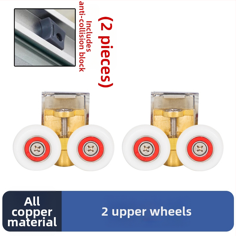 Sada hardvéru pre posuvné dvere do sprchy — oblúková trať, 304 nerezová oceľ, presné liatie, moderný štýl