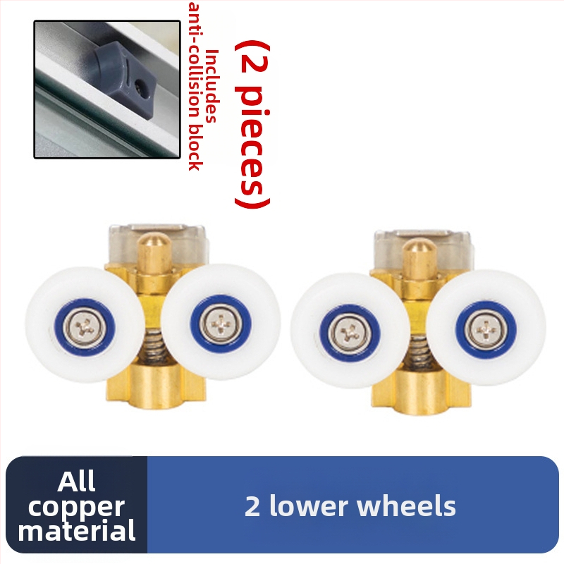 Sada hardvéru pre posuvné dvere do sprchy — oblúková trať, 304 nerezová oceľ, presné liatie, moderný štýl