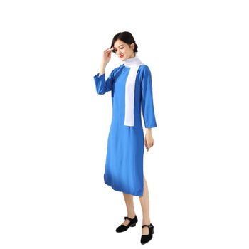 Scensko odijelo za žene, Cheongsam s izvezenim motivom zastave, tkanina od pamukove smjese (70-80% pamuka; 40% najlona; ljeto 2024)