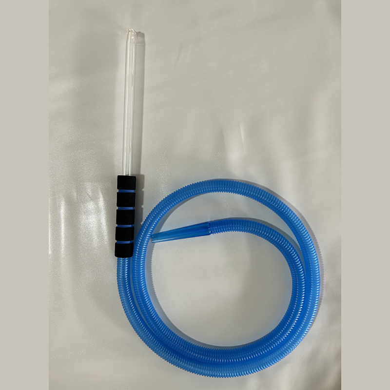Plastični bong s dugom ručkom od legure i jednobojnim pamukom omotačem