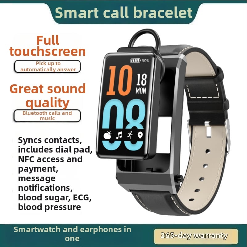 Έξυπνο βραχιόλι K88 με NFC και κλήσεις Bluetooth — Παρακολούθηση Υγείας (HR, αρτηριακή πίεση, SpO2), Мαγνητική Φόρτιση, Καθημερινή Αδιάβροχη Κατασκευή