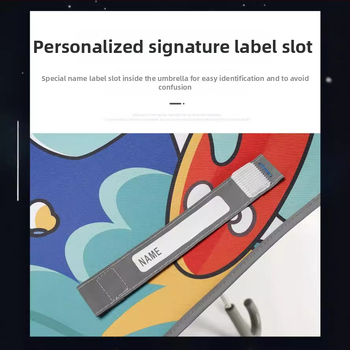 Umbrelă pentru copii cu design desen animat, deschidere automată, cadru cu 8 arcuri, țesătură 190T vinil, imprimare logo, personalizare disponibilă