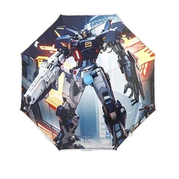 Umbrelă pentru copii cu design desen animat, deschidere automată, cadru cu 8 arcuri, țesătură 190T vinil, imprimare logo, personalizare disponibilă