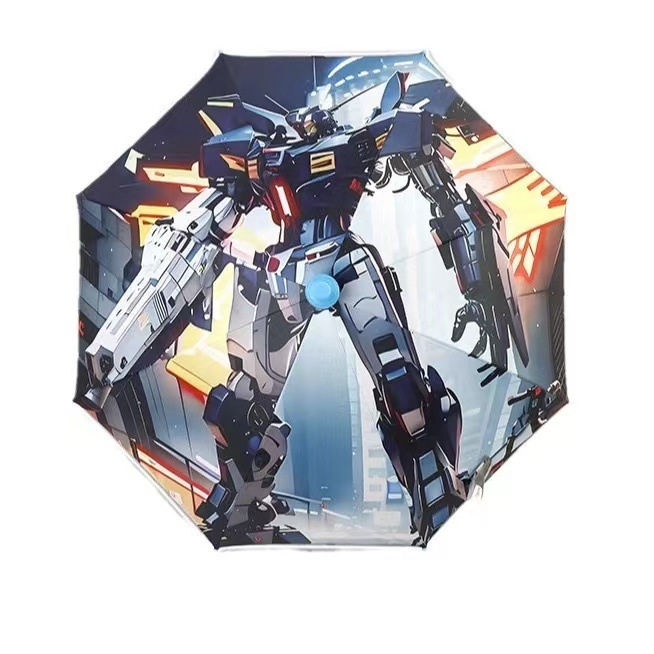 Umbrelă pentru copii cu design desen animat, deschidere automată, cadru cu 8 arcuri, țesătură 190T vinil, imprimare logo, personalizare disponibilă
