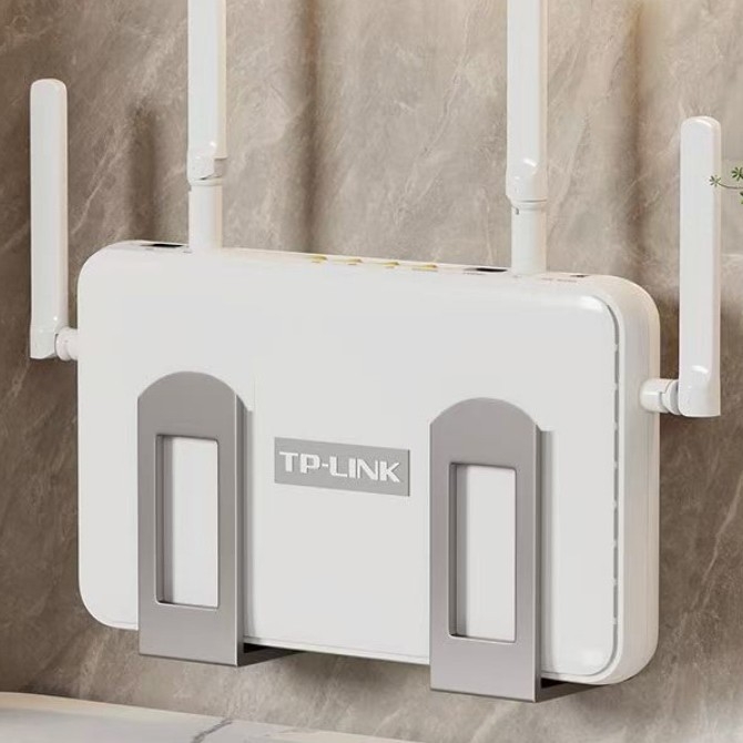 Raft montat pe perete pentru router și stocare WiFi, poliță cu 2 etaje pentru set-top box