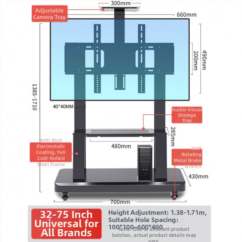 Televíziós padlóra álló állvány görgőkkel – erősített, All-in-One oktatási konferenciákhoz (Márka: ffy; Modell: 1; Termékkód: Bfkddz8k; Kategória: TV kiegészítők)