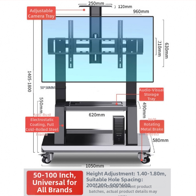 Televíziós padlóra álló állvány görgőkkel – erősített, All-in-One oktatási konferenciákhoz (Márka: ffy; Modell: 1; Termékkód: Bfkddz8k; Kategória: TV kiegészítők)