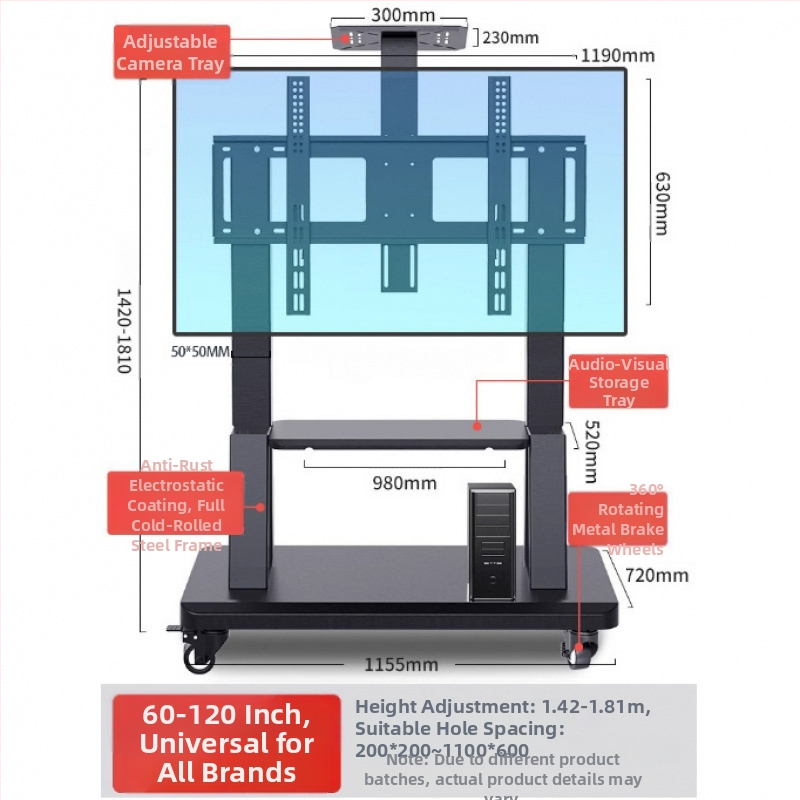 Televíziós padlóra álló állvány görgőkkel – erősített, All-in-One oktatási konferenciákhoz (Márka: ffy; Modell: 1; Termékkód: Bfkddz8k; Kategória: TV kiegészítők)